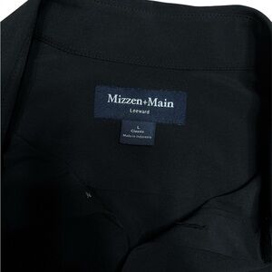 Mizzen+Main Leeward Classic Fit Black Shirt Button Up Size L Long Sleeve